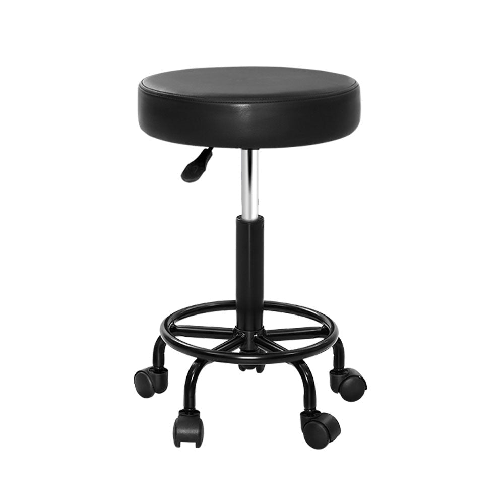 Salon Stool Round Swivel Chair - Furniture > Living Room > Ottomans & Footstools - Rivercity House & Home Co. (ABN 18 642 972 209) - Affordable Modern Furniture Australia