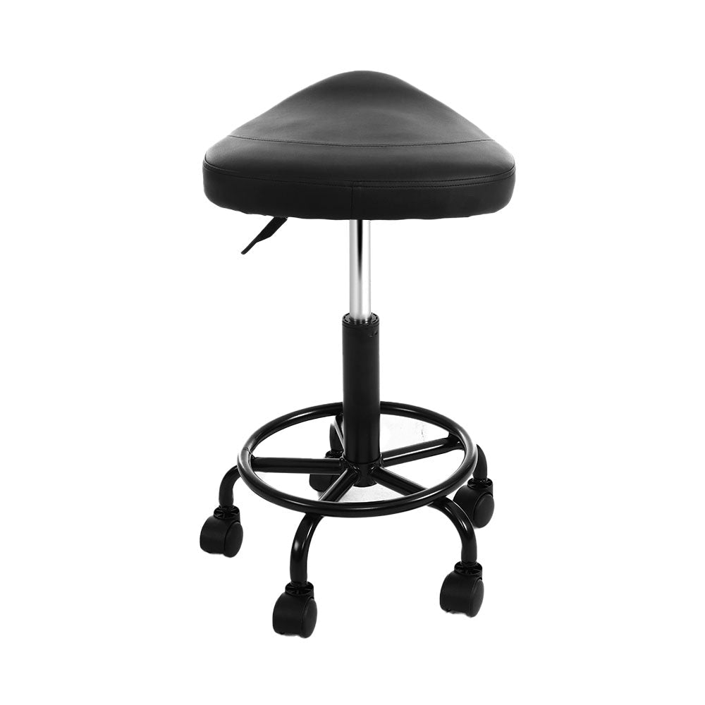 Salon Stool Saddle Swivel Chair - Furniture > Living Room > Ottomans & Footstools - Rivercity House & Home Co. (ABN 18 642 972 209) - Affordable Modern Furniture Australia