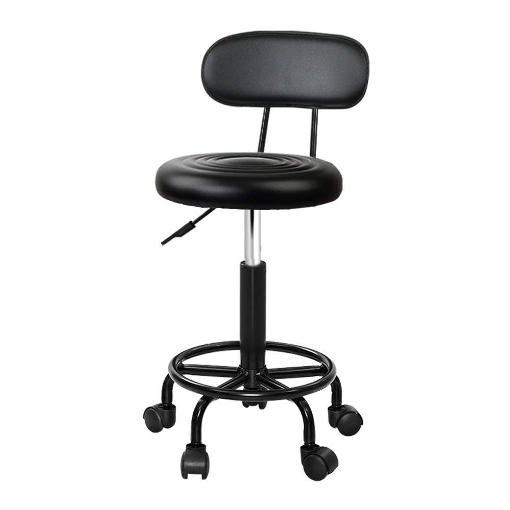 Salon Stool Swivel Chair Backrest - Furniture > Living Room > Ottomans & Footstools - Rivercity House & Home Co. (ABN 18 642 972 209) - Affordable Modern Furniture Australia