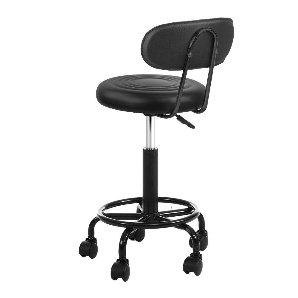 Salon Stool Swivel Chair Backrest - Furniture > Living Room > Ottomans & Footstools - Rivercity House & Home Co. (ABN 18 642 972 209) - Affordable Modern Furniture Australia
