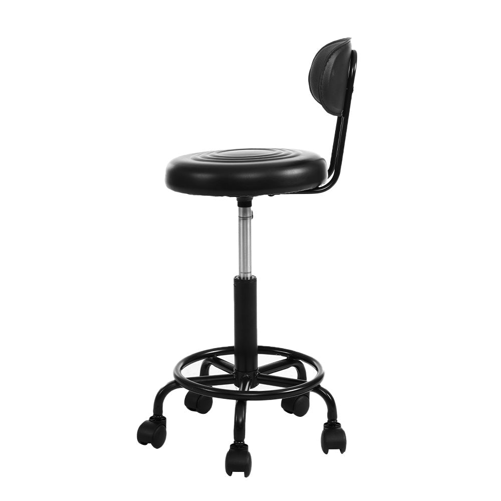Salon Stool Swivel Chair Backrest - Furniture > Living Room > Ottomans & Footstools - Rivercity House & Home Co. (ABN 18 642 972 209) - Affordable Modern Furniture Australia