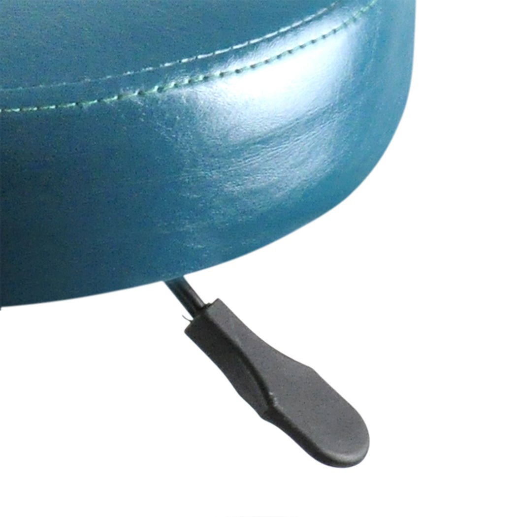 Salon Swivel Bar Stool with Casters and Footrest - Teal - Rivercity House & Home Co. (ABN 18 642 972 209) - Affordable Modern Furniture Australia