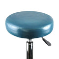 Salon Swivel Bar Stool with Casters and Footrest - Teal