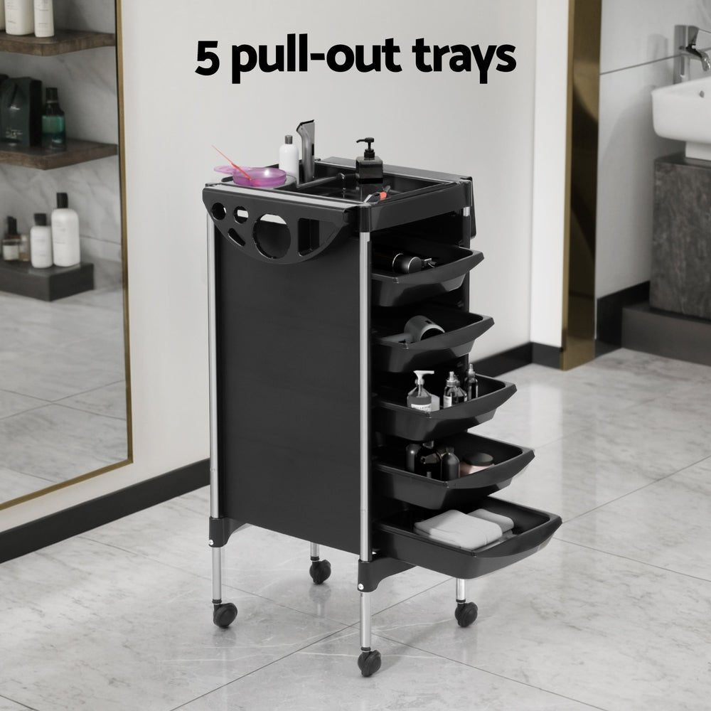 Salon Trolley Cart Spa Beauty Rolling Tray Hairdressing Storage 6 Tiers - Tools > Tools Storage > Utility Trolleys - Rivercity House & Home Co. (ABN 18 642 972 209) - Affordable Modern Furniture Australia
