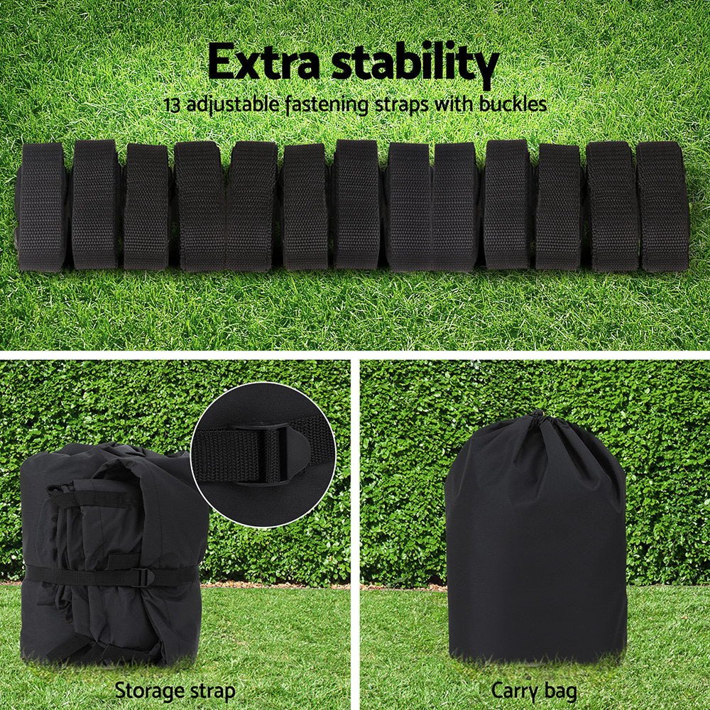 Seamanship Boat Cover 19 - 21ft Trailerable Jumbo Marine Grade Heavy Duty Black - Outdoor > Boating - Rivercity House & Home Co. (ABN 18 642 972 209) - Affordable Modern Furniture Australia