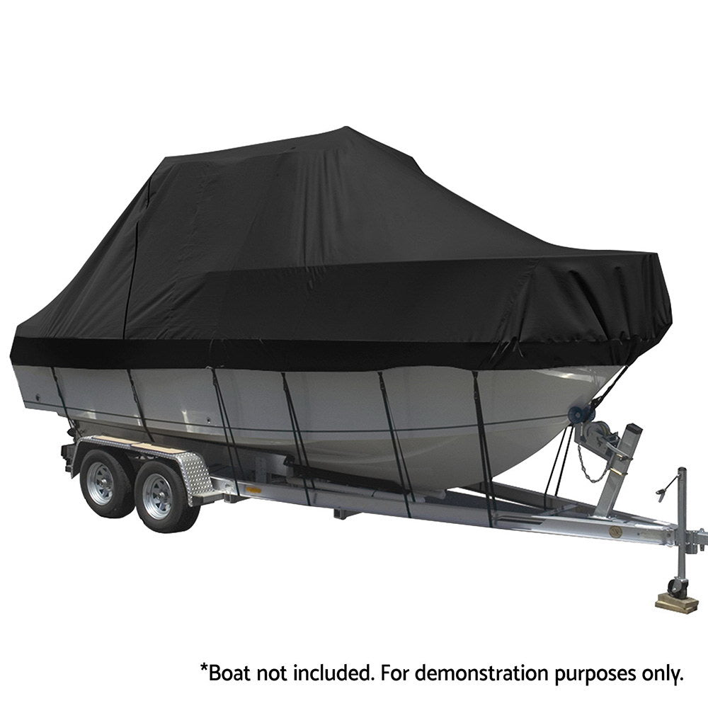 Seamanship Boat Cover 19 - 21ft Trailerable Jumbo Marine Grade Heavy Duty Black - Outdoor > Boating - Rivercity House & Home Co. (ABN 18 642 972 209) - Affordable Modern Furniture Australia