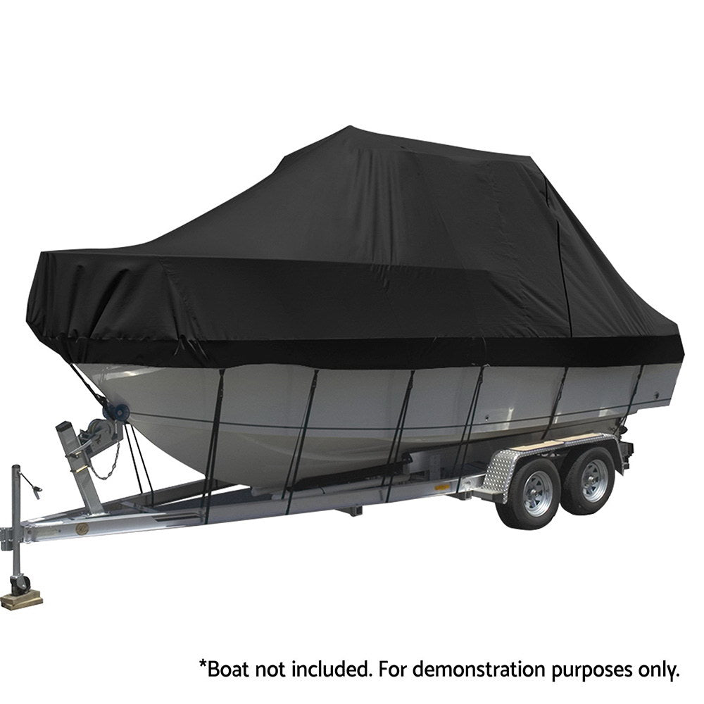 Seamanship Boat Cover 19 - 21ft Trailerable Jumbo Marine Grade Heavy Duty Black - Outdoor > Boating - Rivercity House & Home Co. (ABN 18 642 972 209) - Affordable Modern Furniture Australia