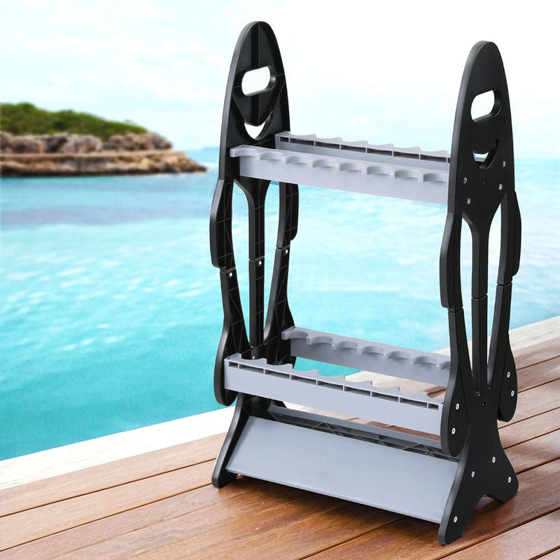 Seamanship Fishing Rod Holder 16 Storage Rack Fishing Pole Stand Garage Organizer Holds - Outdoor Recreation > Boating > Boating Accessories - Rivercity House & Home Co. (ABN 18 642 972 209) - Affordable Modern Furniture Australia