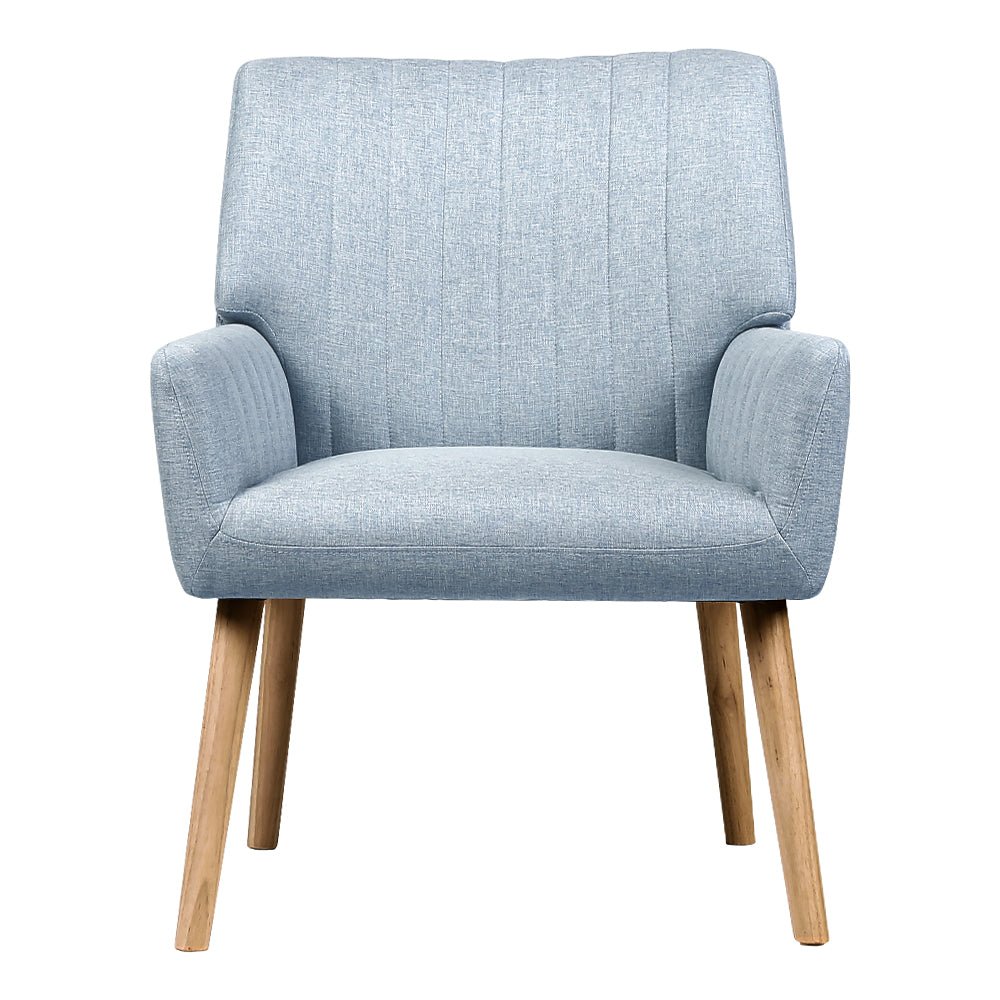Sebastian Accent Armchair - Grey - Furniture > Living Room - Rivercity House & Home Co. (ABN 18 642 972 209) - Affordable Modern Furniture Australia