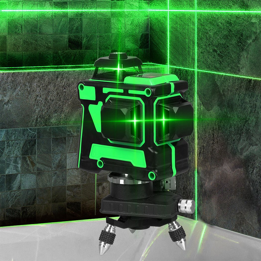 Self - Leveling Green Laser Level with Tripod and Accessories - Green - Rivercity House & Home Co. (ABN 18 642 972 209) - Affordable Modern Furniture Australia