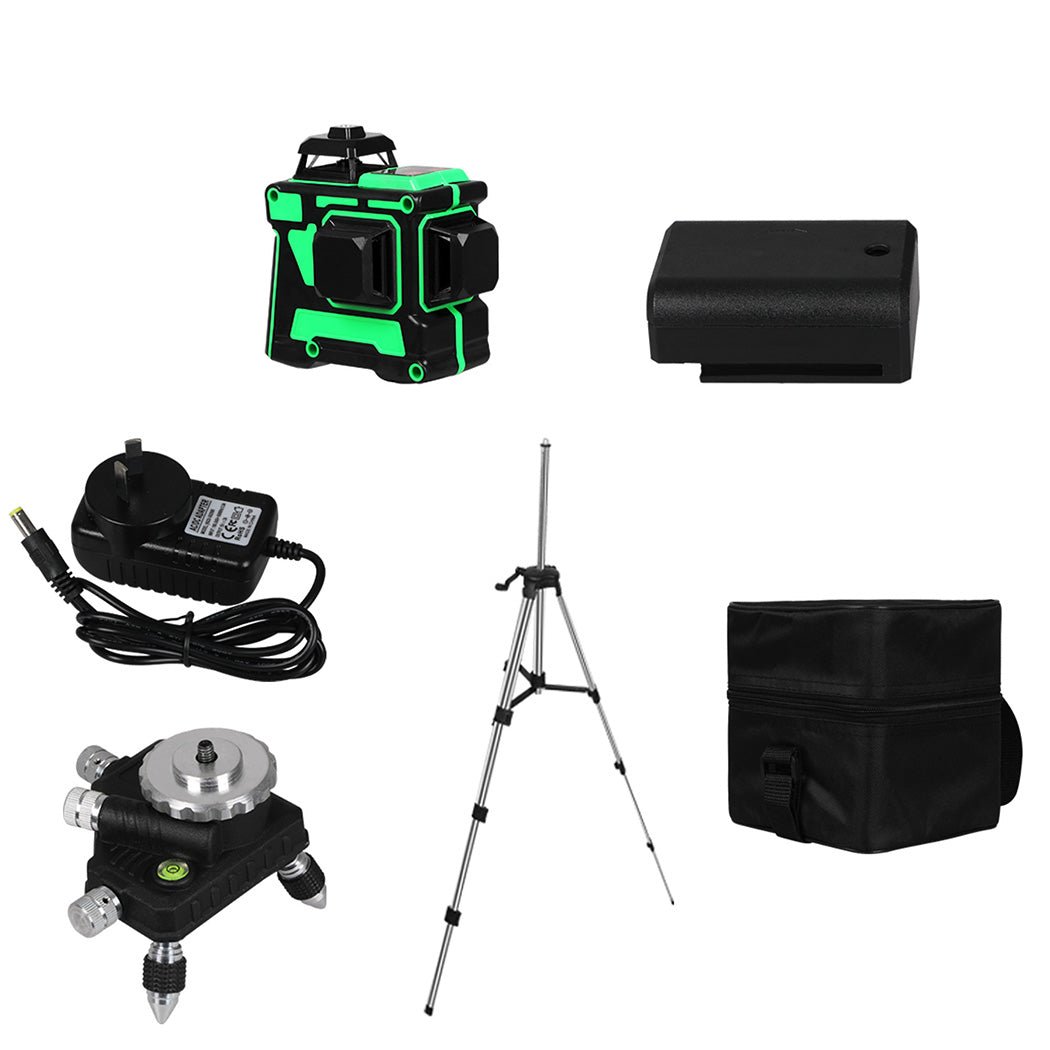 Self - Leveling Green Laser Level with Tripod and Accessories - Green - Rivercity House & Home Co. (ABN 18 642 972 209) - Affordable Modern Furniture Australia