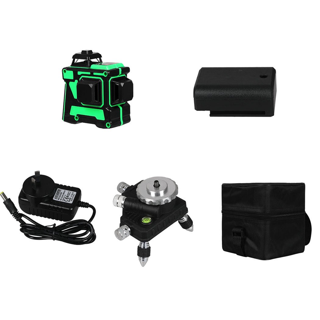 Self - Leveling Green Laser Level with Tripod and Accessories - Green - Rivercity House & Home Co. (ABN 18 642 972 209) - Affordable Modern Furniture Australia
