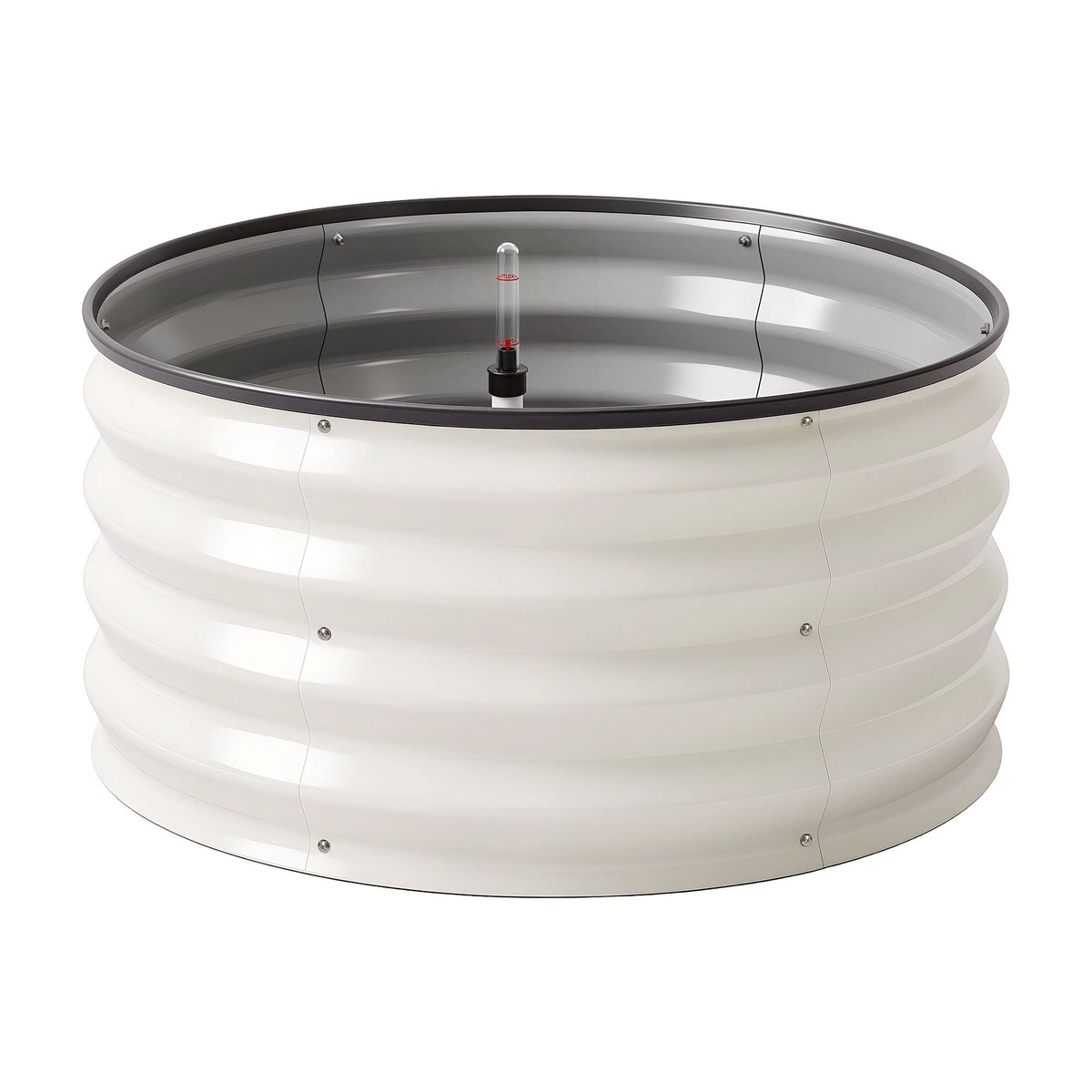 Self-Watering Round Galvanised Garden Bed 60x60x30cm - Home & Garden > Garden Beds > Garden Beds & Planters - Rivercity House & Home Co. (ABN 18 642 972 209) - Affordable Modern Furniture Australia