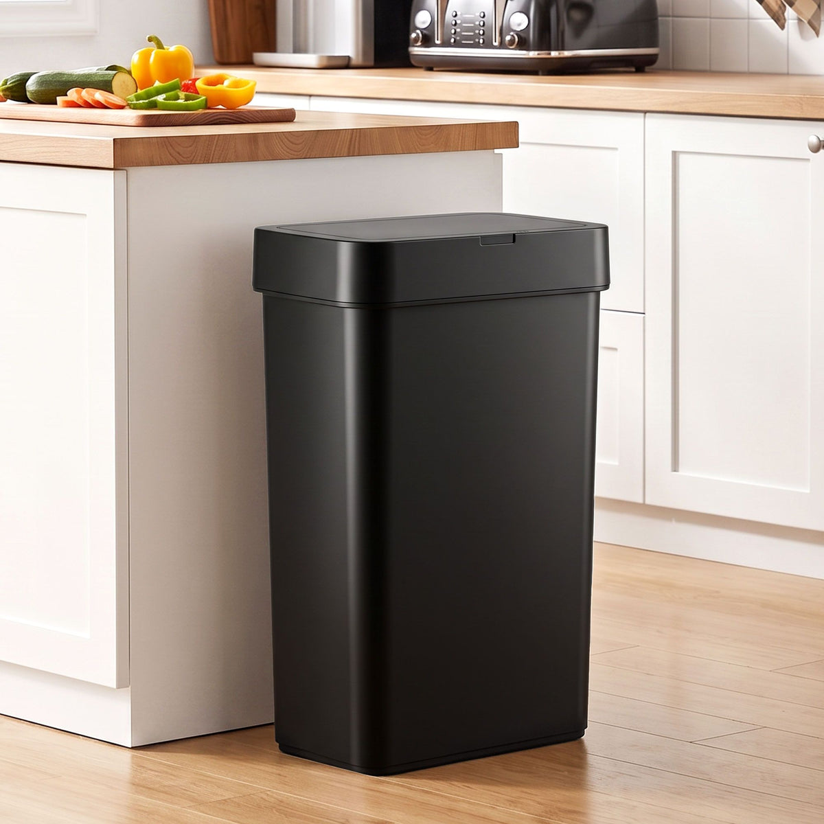 Sensor Rubbish Bin 50L Automatic Motion Touchless Kitchen Bin - Black - Home & Garden > Kitchen Bins > Automatic Bins - Rivercity House & Home Co. (ABN 18 642 972 209) - Affordable Modern Furniture Australia