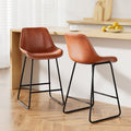 Set of 2 Archer Bar Stools - Brown