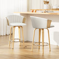 Set of 2 Astoria Bentwood Bar Stools – White