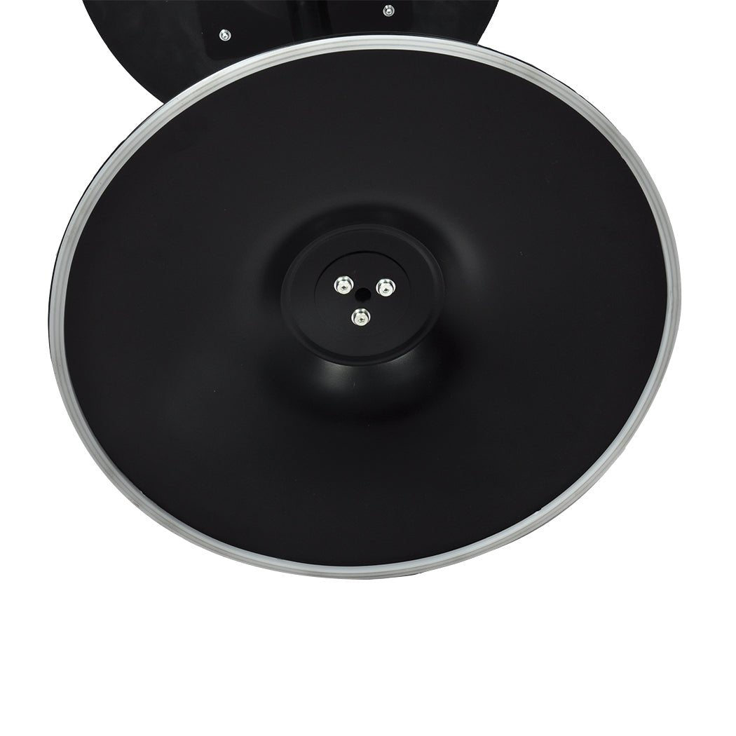 Set of 2 Round Pub Bar Tables 60cm Diameter - Black - Rivercity House & Home Co. (ABN 18 642 972 209) - Affordable Modern Furniture Australia