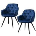 Set of 2 Sophie Dining Chairs - Blue
