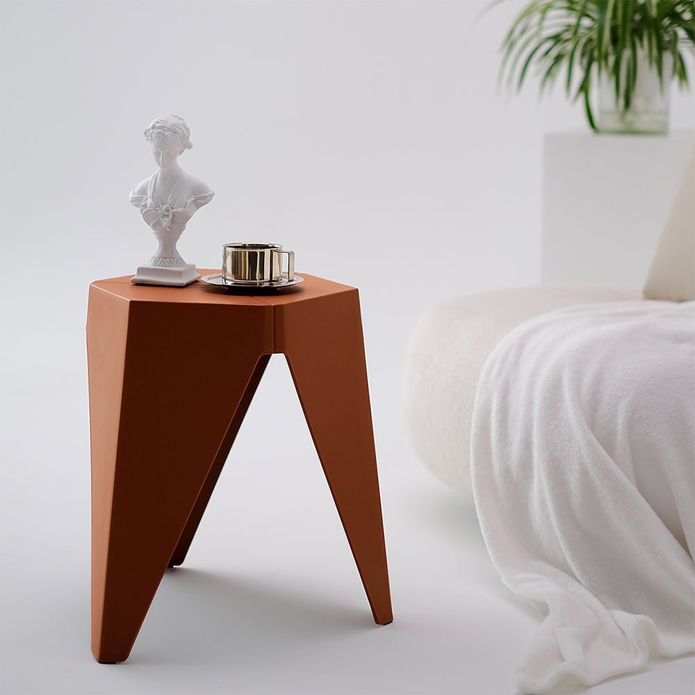 Set of 2 Stacking Puzzle Stools Red - Furniture > Bar Stools & Chairs - Rivercity House & Home Co. (ABN 18 642 972 209) - Affordable Modern Furniture Australia