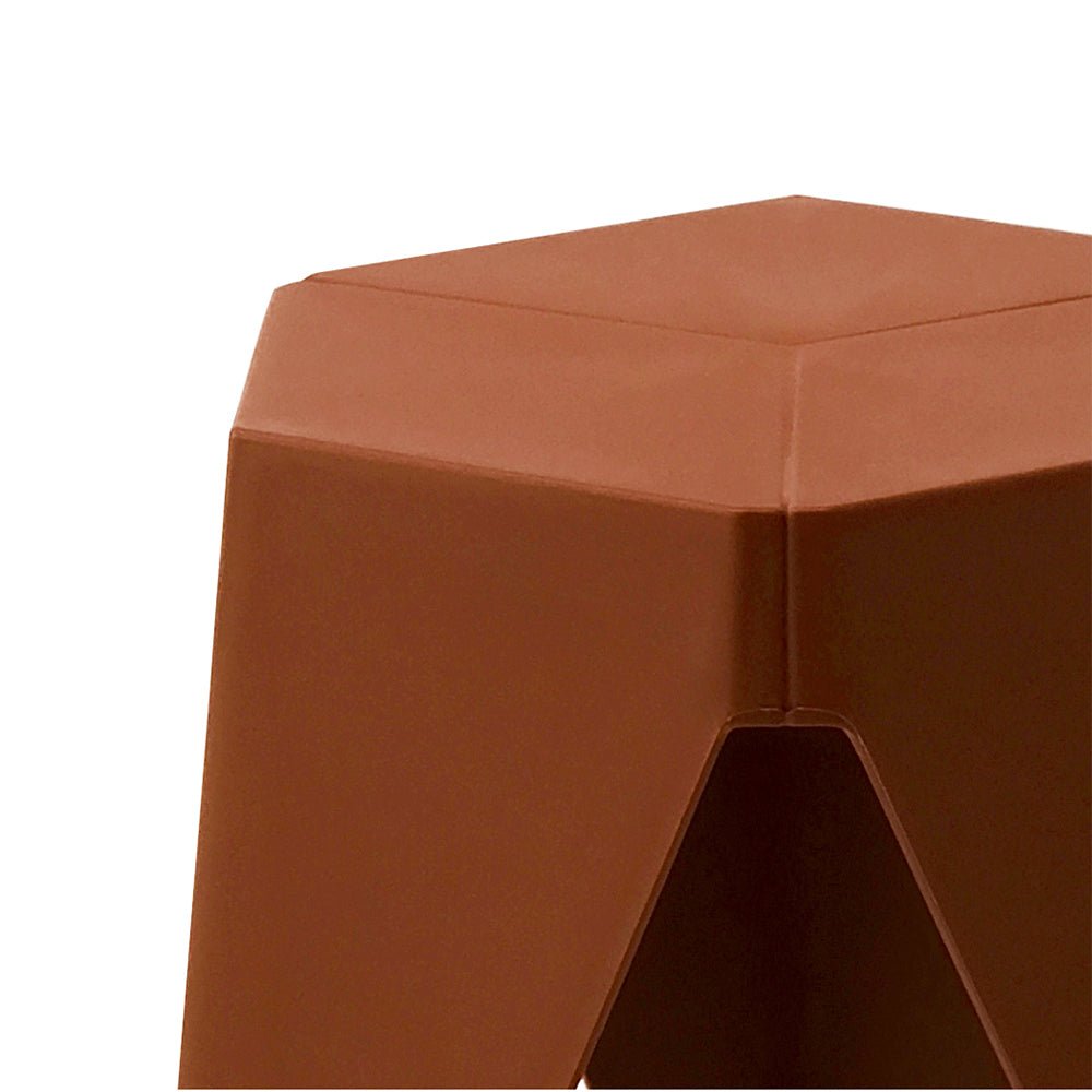 Set of 2 Stacking Puzzle Stools Red - Furniture > Bar Stools & Chairs - Rivercity House & Home Co. (ABN 18 642 972 209) - Affordable Modern Furniture Australia