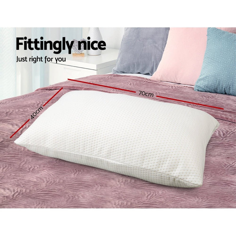 Set of 2 Visco Elastic Memory Foam Pillows - Rivercity House & Home Co. (ABN 18 642 972 209) - Affordable Modern Furniture Australia