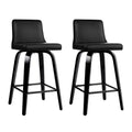 Set of 2 Carter Bentwood Bar Stools – Black