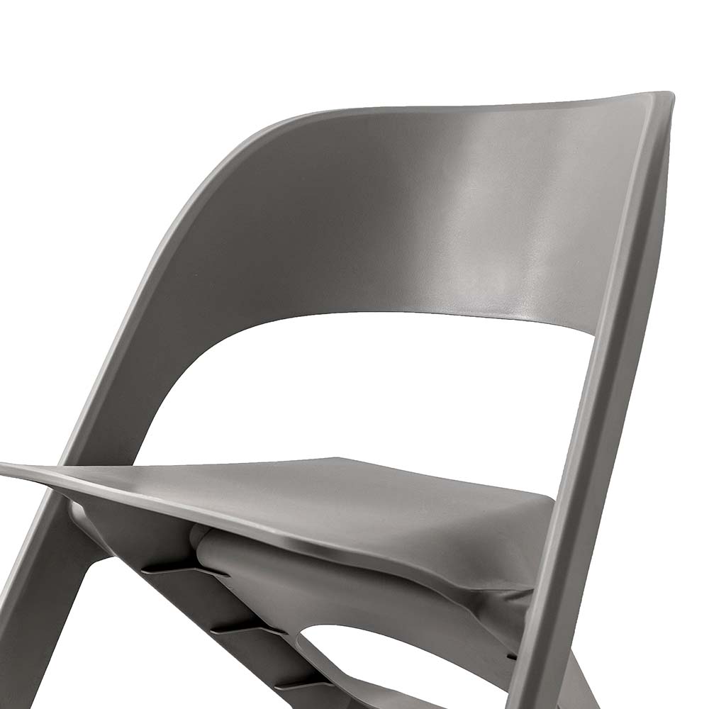 Set of 4 Dining Chairs Office Cafe Lounge Seat Stackable Plastic Leisure Chairs Grey - Furniture > Dining > Kitchen & Dining Chairs - Rivercity House & Home Co. (ABN 18 642 972 209) - Affordable Modern Furniture Australia