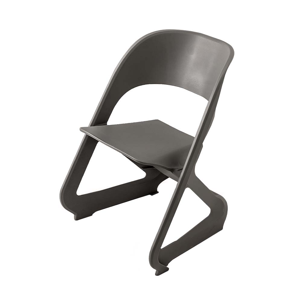 Set of 4 Dining Chairs Office Cafe Lounge Seat Stackable Plastic Leisure Chairs Grey - Furniture > Dining > Kitchen & Dining Chairs - Rivercity House & Home Co. (ABN 18 642 972 209) - Affordable Modern Furniture Australia