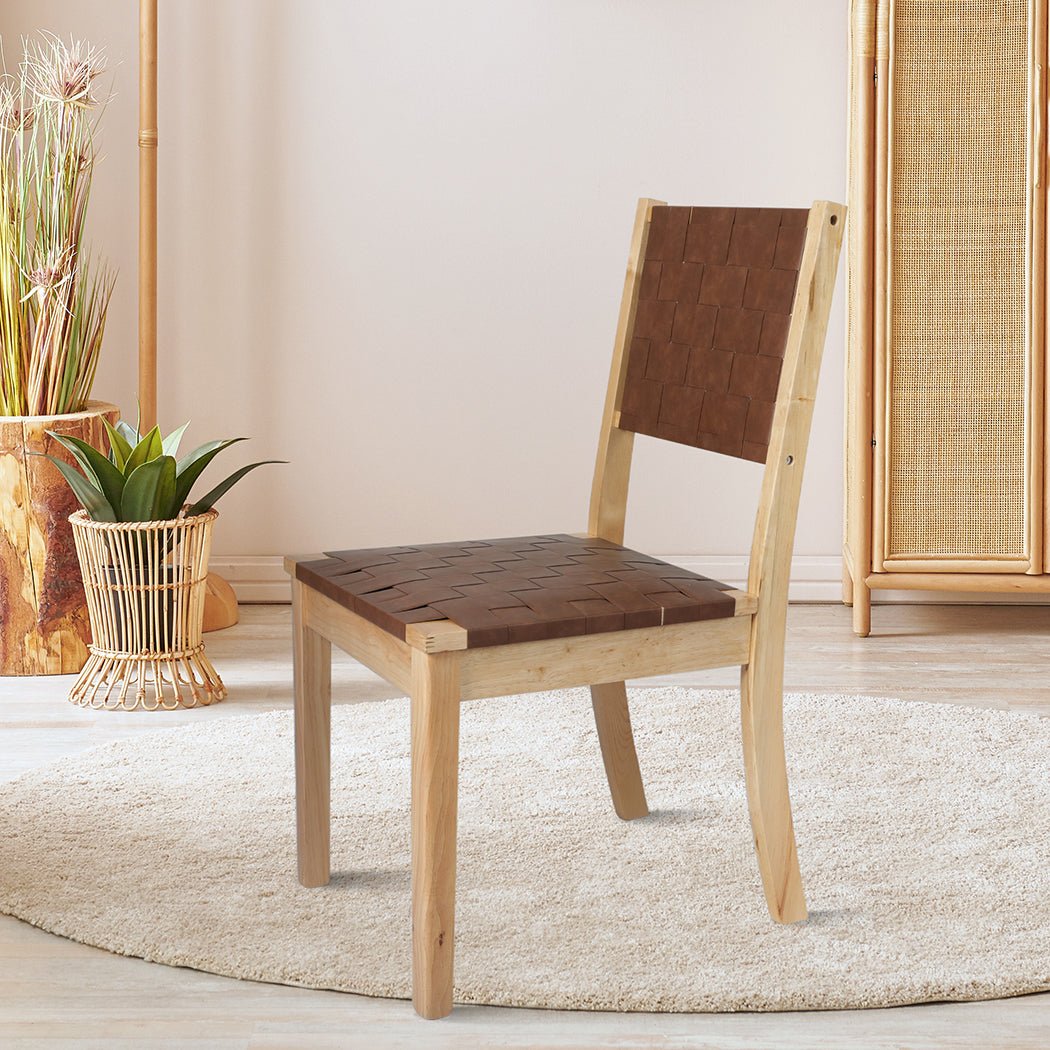 Set of 8 Dining Accent Lounge Chairs - Tan - Rivercity House & Home Co. (ABN 18 642 972 209) - Affordable Modern Furniture Australia