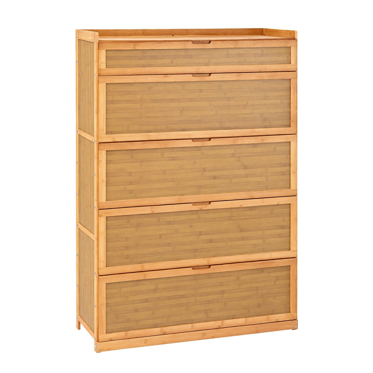 Shoe Cabinet with Multi-Height Shelves for 28 Pairs - Wood - Furniture > Living Room > Shoe Storage - Rivercity House & Home Co. (ABN 18 642 972 209) - Affordable Modern Furniture Australia