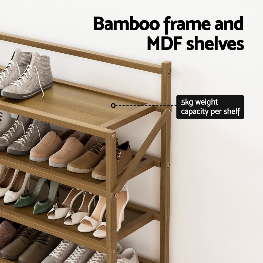 Shoe Rack 6 - tier 18 Pairs Foldable - Furniture > Bedroom - Rivercity House & Home Co. (ABN 18 642 972 209) - Affordable Modern Furniture Australia