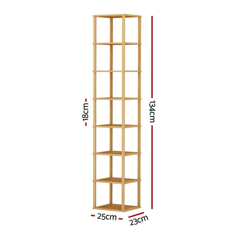 Shoe Rack 8-tier 8 Pairs Stackable - Furniture > Bedroom - Rivercity House & Home Co. (ABN 18 642 972 209) - Affordable Modern Furniture Australia