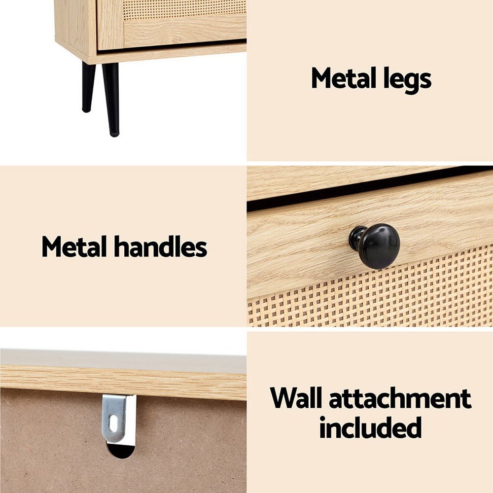 Shoe Rack Cabinet 3 Flip - out Drawers Pine - Furniture > Living Room > Shoe Storage - Rivercity House & Home Co. (ABN 18 642 972 209) - Affordable Modern Furniture Australia