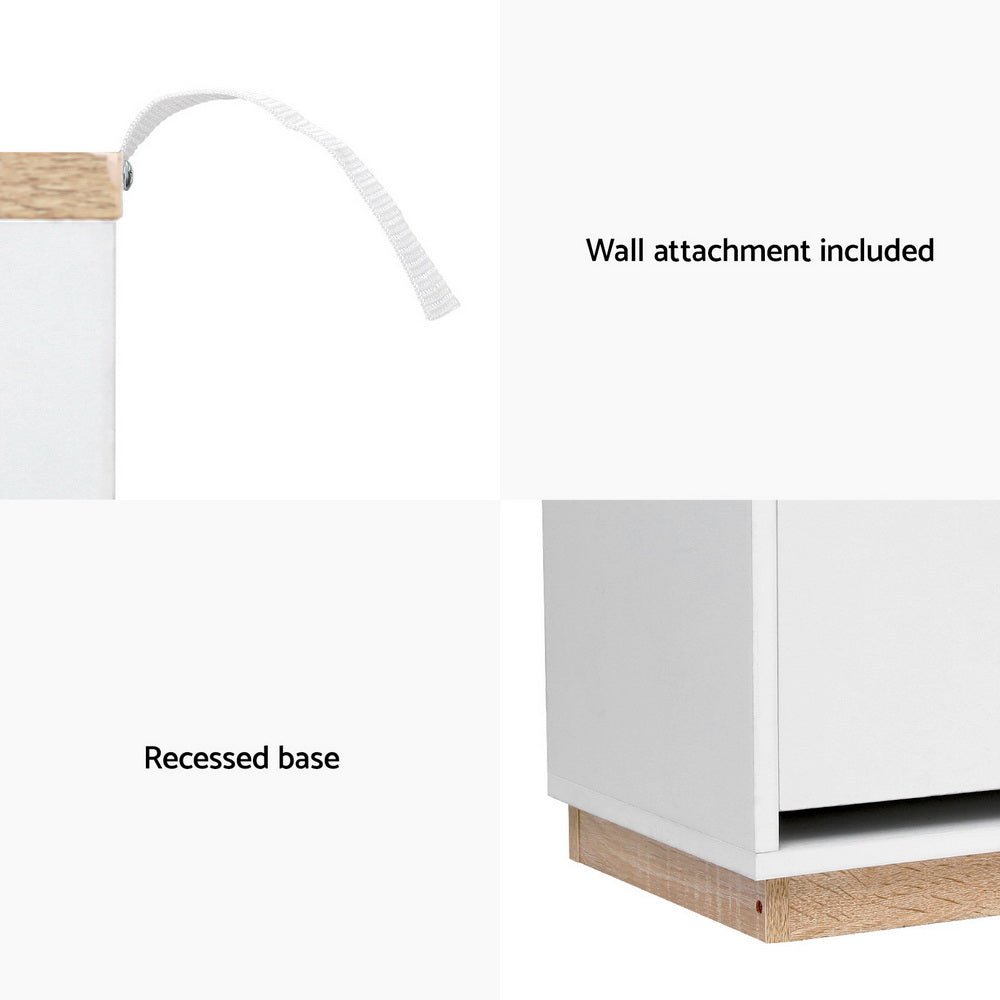 Shoe Rack Cabinet 3 - Tier 45 Pairs White - Furniture > Living Room > Shoe Storage - Rivercity House & Home Co. (ABN 18 642 972 209) - Affordable Modern Furniture Australia