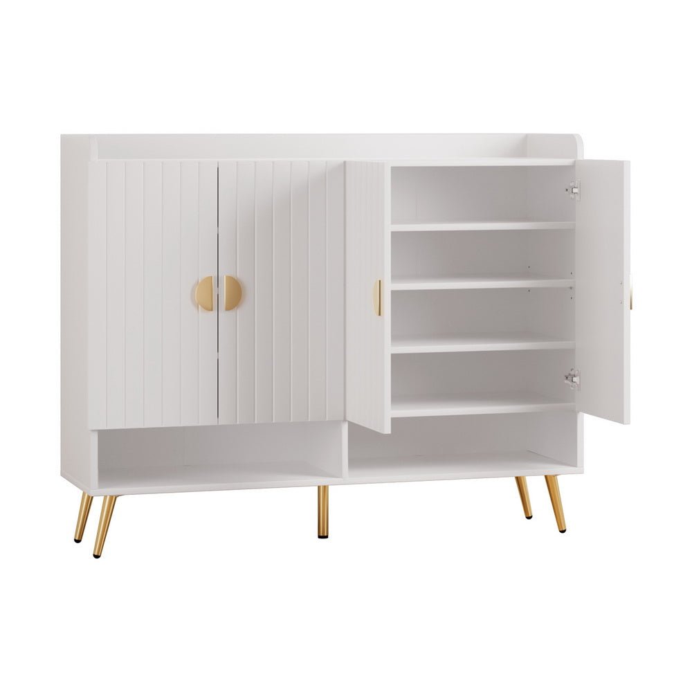 Shoe Rack Cabinet 5 Tiers 30 Pairs White - Furniture > Living Room > Shoe Storage - Rivercity House & Home Co. (ABN 18 642 972 209) - Affordable Modern Furniture Australia