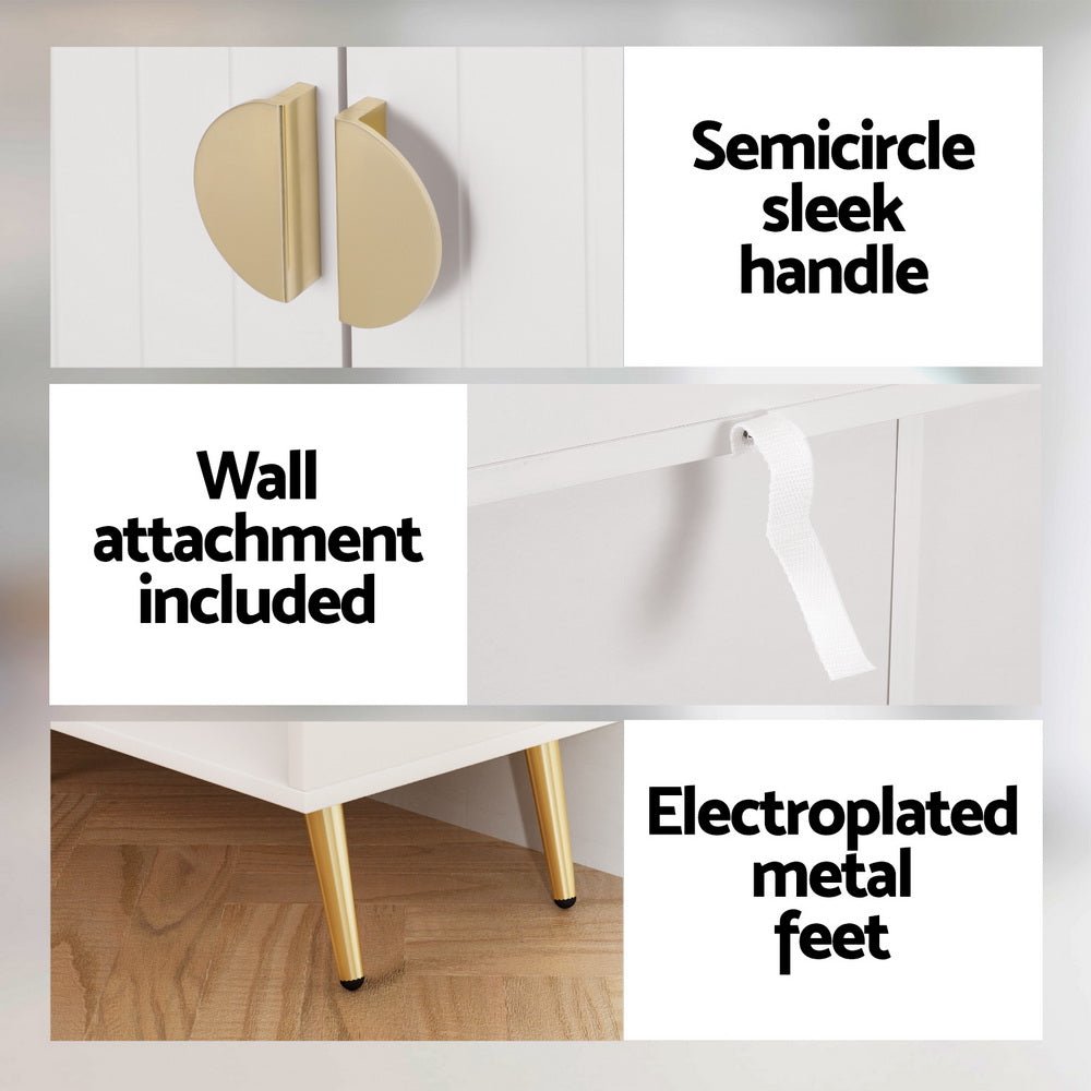 Shoe Rack Cabinet 5 Tiers 30 Pairs White - Furniture > Living Room > Shoe Storage - Rivercity House & Home Co. (ABN 18 642 972 209) - Affordable Modern Furniture Australia