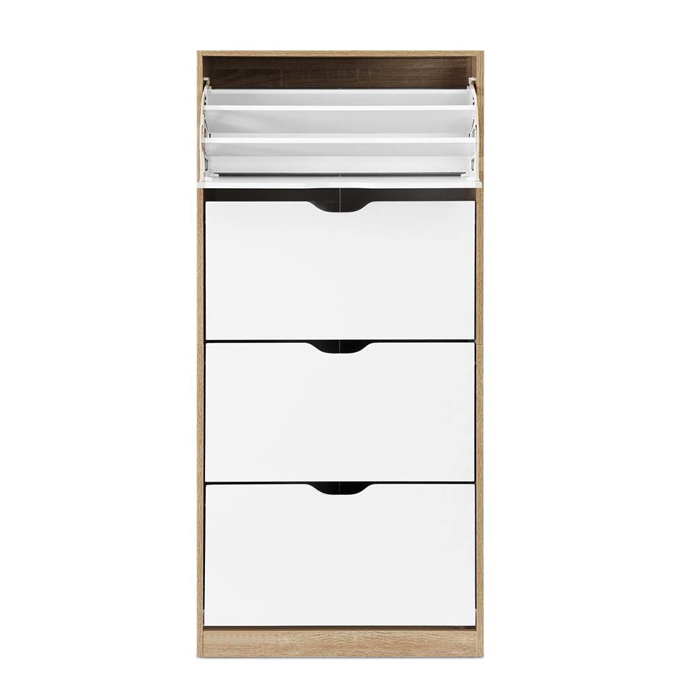 Shoe Rack Cabinet 60 Pairs 4 - tier White Elen - Furniture > Living Room > Shoe Storage - Rivercity House & Home Co. (ABN 18 642 972 209) - Affordable Modern Furniture Australia