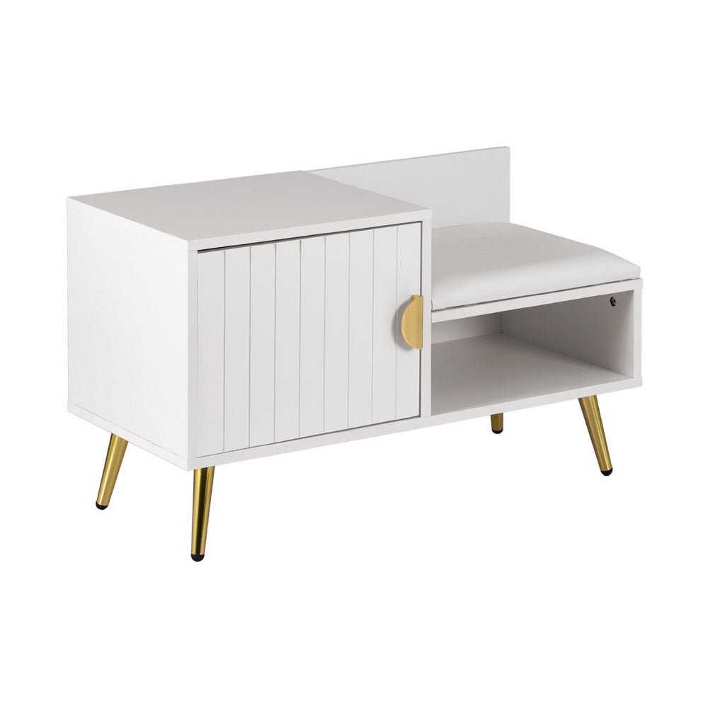 Shoe Rack Cabinet Bench 6 Pairs White - Furniture > Living Room > Shoe Storage - Rivercity House & Home Co. (ABN 18 642 972 209) - Affordable Modern Furniture Australia