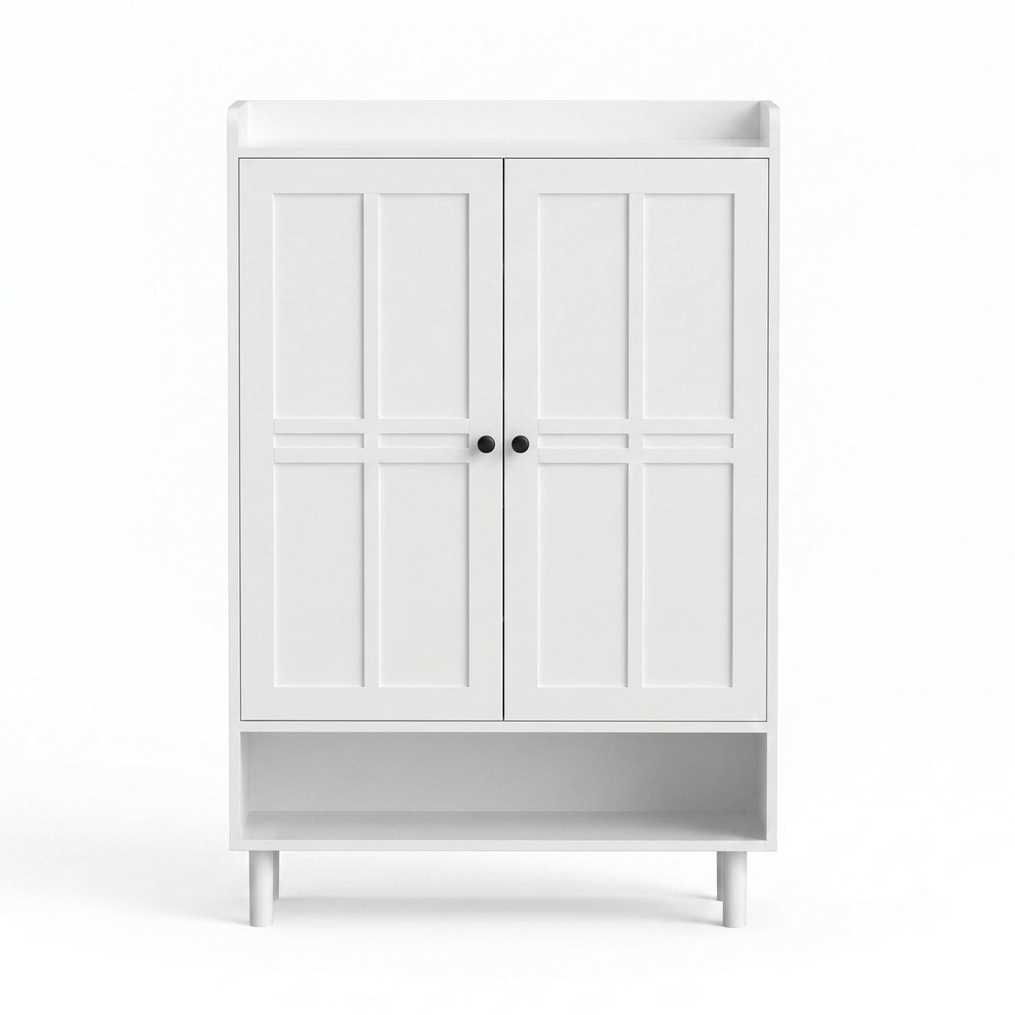 Shoe Rack Cabinet Storage Cupboard 3 Adjustable Shelves White - Furniture > Living Room > Shoe Storage - Rivercity House & Home Co. (ABN 18 642 972 209) - Affordable Modern Furniture Australia