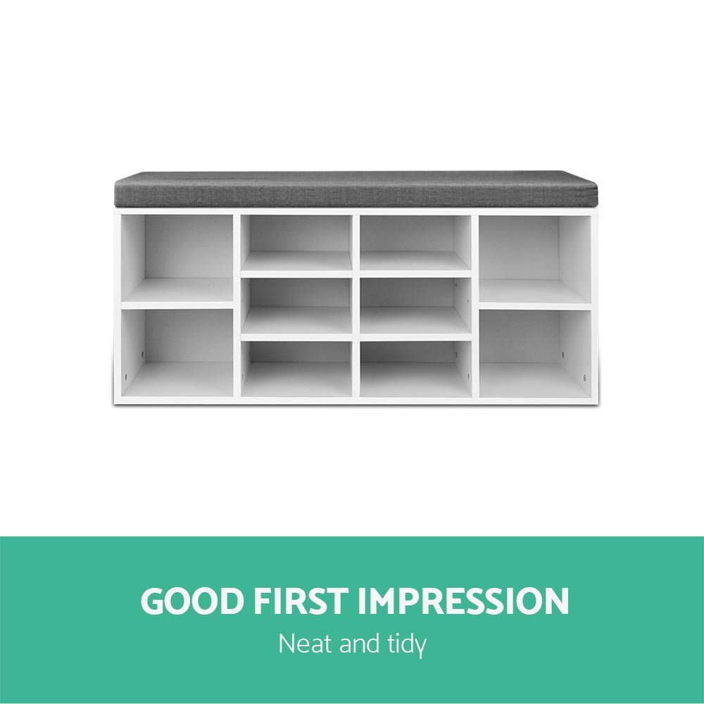 Shoe Rack Storage Cabinet Bench BOA - Furniture > Living Room > Shoe Storage - Rivercity House & Home Co. (ABN 18 642 972 209) - Affordable Modern Furniture Australia