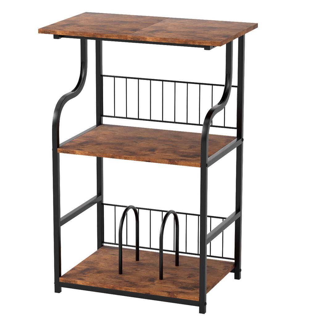 Side Table 3 - Tier Storage Shelf Modern Table - Rivercity House & Home Co. (ABN 18 642 972 209) - Affordable Modern Furniture Australia