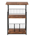 Side Table 3-Tier Storage Shelf Modern Table