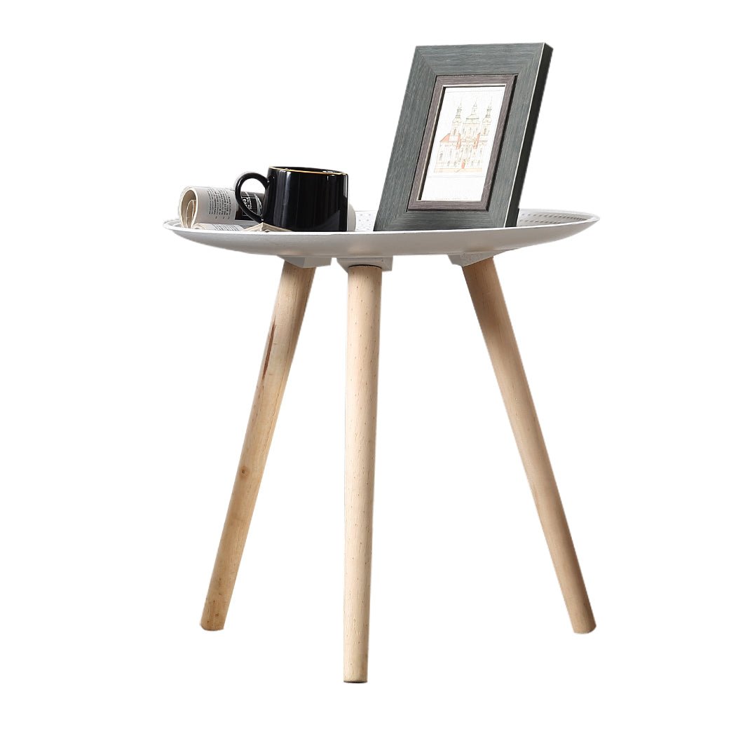 Side Table Coffee Bedside End White - Rivercity House & Home Co. (ABN 18 642 972 209) - Affordable Modern Furniture Australia