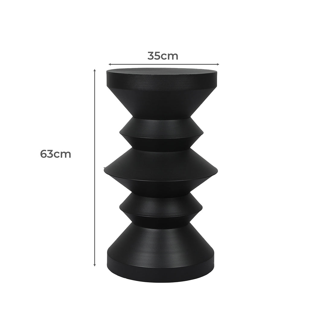 Side Table Round End Bedside - Rivercity House & Home Co. (ABN 18 642 972 209) - Affordable Modern Furniture Australia