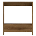 Side Table with Magazine Rack Small End Table - Deep Oak
