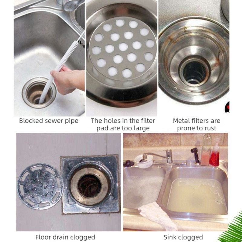 Silicone Drain Hair Catcher and Anti-Clog Filter Cover for Bathroom and Kitchen Sink - Gray - Furniture > Bathroom > Tap & Sink Accessories - Rivercity House & Home Co. (ABN 18 642 972 209) - Affordable Modern Furniture Australia