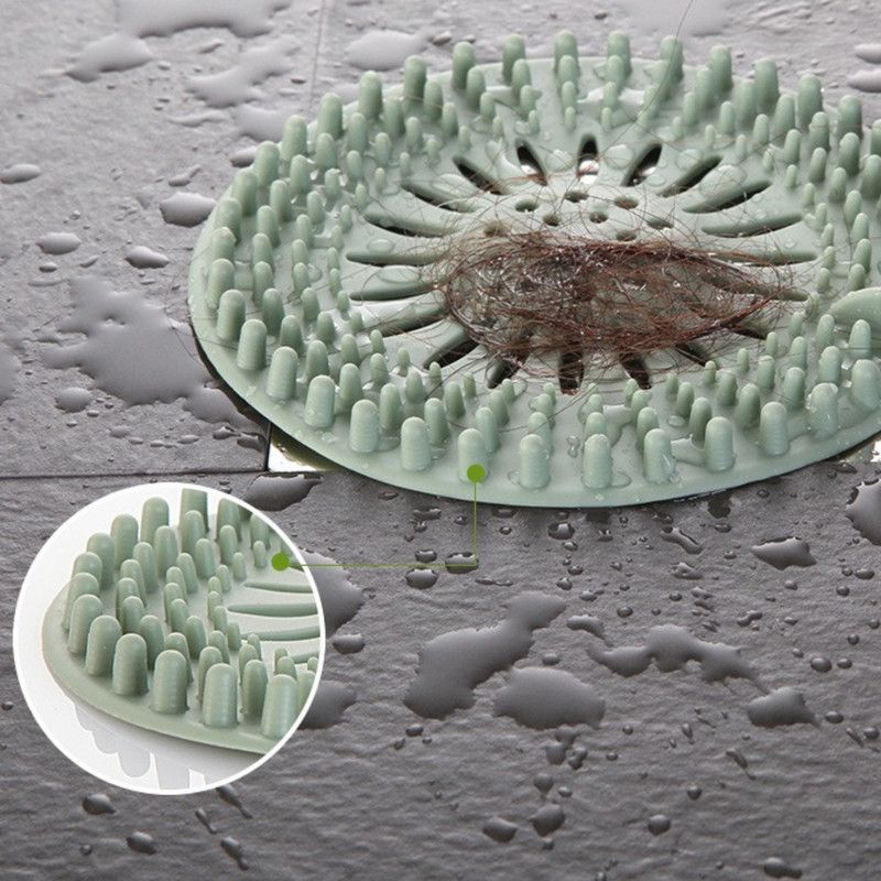 Silicone Drain Hair Catcher and Anti-Clog Filter Cover for Bathroom and Kitchen Sink - Gray - Furniture > Bathroom > Tap & Sink Accessories - Rivercity House & Home Co. (ABN 18 642 972 209) - Affordable Modern Furniture Australia
