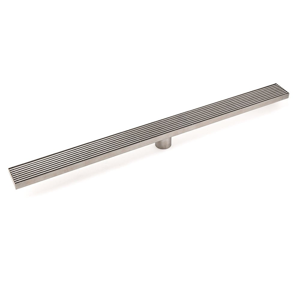 Silver 304 Stainless Steel 900mm Strip Fence Shower Grate Floor Drain 50mm Waste - Furniture > Bathroom > Shower Heads & Screens - Rivercity House & Home Co. (ABN 18 642 972 209) - Affordable Modern Furniture Australia