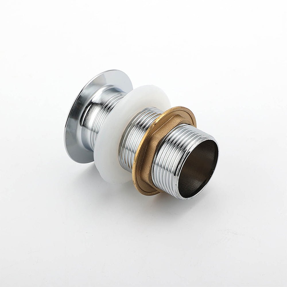 Silver 32mm Pop Up Push Brass Plug Without Overflow Basin Drain Waste Watermark - Furniture > Bathroom > Shower Heads & Screens - Rivercity House & Home Co. (ABN 18 642 972 209) - Affordable Modern Furniture Australia