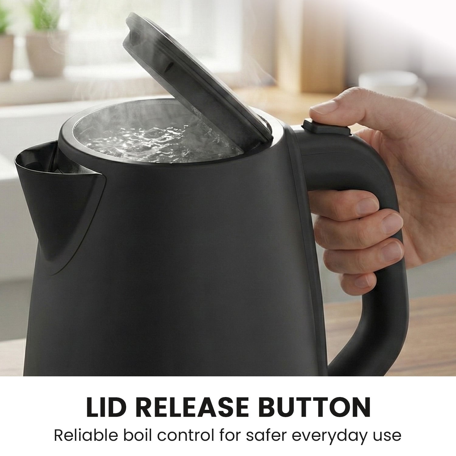 Silver Noir Collection 1.7L Electric Kettle - Appliances > Kitchen Appliances > Kettles - Rivercity House & Home Co. (ABN 18 642 972 209) - Affordable Modern Furniture Australia